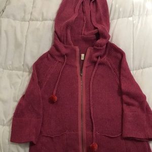 Anthropologie pom pom hoodie sweater